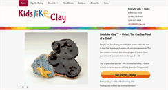 Desktop Screenshot of kidslikeclay.com