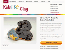 Tablet Screenshot of kidslikeclay.com